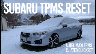 How to Reset Subaru TPMS