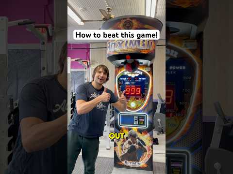 How to get the max high score on the boxing machine game!