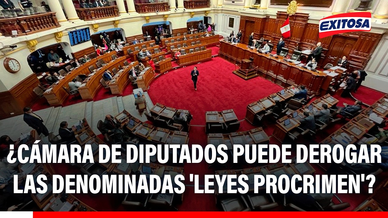 🔴🔵 ¿Cámara de diputados puede derogar las denominadas 'Leyes procrimen'?