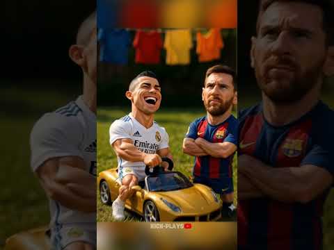 Messi destrozó el coche nuevo de Ronaldo 🚘 😱