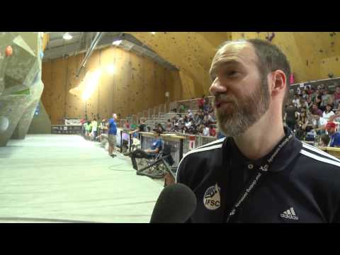 IFSC Climbing World Cup Toronto 2014 - Interview with Chief Route Setter Chris Danielson