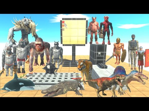 MEGA BATTLE WITH ALL UNITS ON THE PC TABLE -  ANIMAL REVOLT BATTLE SIMULATOR