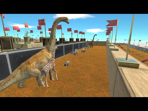 Long neck 4 legs DEATHRUN-animal revolt battle simulator