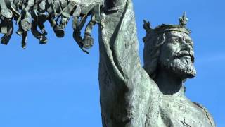 Declaration of Arbroath Statue in Arbroath, Scotland