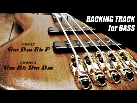 Bass Backing Track Slow Funk G Minor
