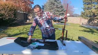 SWOOC Games Wooden Ladder Ball Game Set