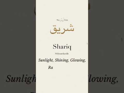 The اُردو edit naam shariq