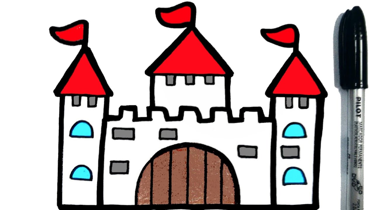 Watch Now HOW TO DRAW A CASTLE - COMO DESENHAR UM CASTELO HOW TO DRAW A CASTLE - COMO DESENHAR UM CASTELO