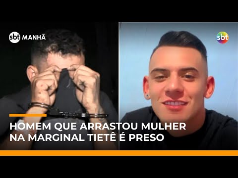 SP: Preso, homem que arrastou mulher na Marginal Tietê nega envolvimento com vítima | #SBTManhã