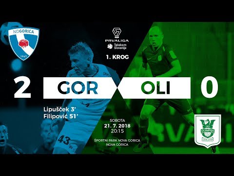 1.krog: Gorica - Olimpija 2:0; Prva liga Telekom Slovenije 2018/2019