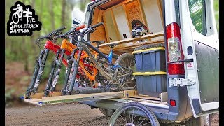 CUSTOM DIY SLIDE OUT BIKE RACK #VANLIFE // Singletrack Sampler Van Build Ep. 7