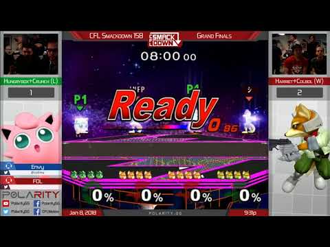 CFL Smackdown 158 Melee - Hbox + Crunch vs Harriet + Colbol - Doubles GF