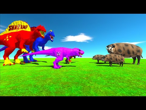 ALL ARBS UNITS vs WILD PIG vs SPIKE TRAP DEATH FALL - Animal Revolt Battle Simulator