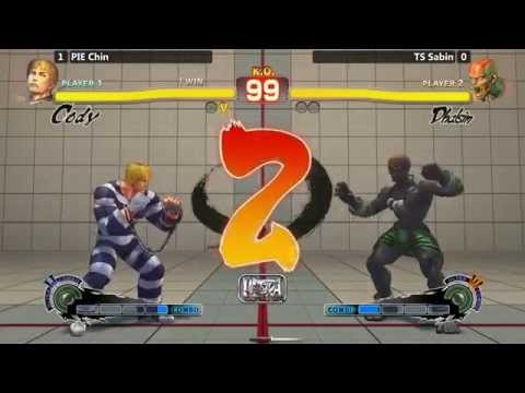 USF4 @ Last Man Standing 3 - PIE Chin (Cody) vs TS Sabin (Dhalsim) [720p/60fps]