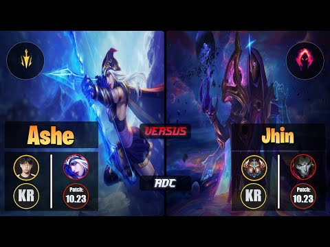 Zenit ASHE (ADC) [Lethal Tempo] VS JHIN - Challenger KR Patch 10.23
