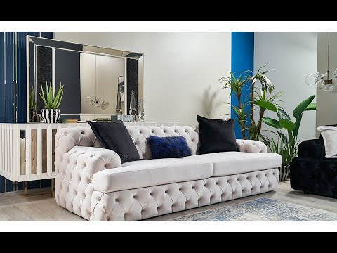 Interior Design Ideas with Castor Chesterfield Sofa| Living Room Furniture|Home Interior Decoration|
