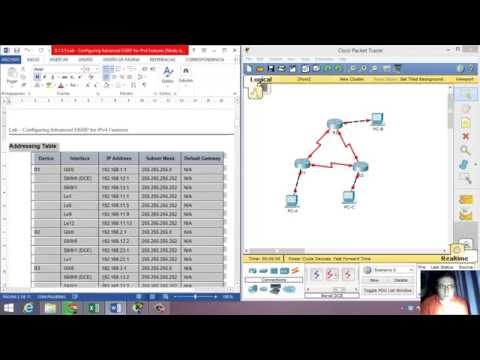 8.1.5.5 Lab - Configuring Advanced EIGRP for IPv4 Features