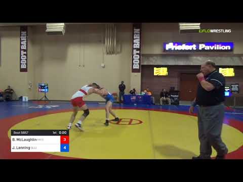 2018 Marine Corps US Open/UWW Junior Freestyle 79 Con 8 #1 - Bryan McLaughlin (PRTC) Vs. Jake Lann