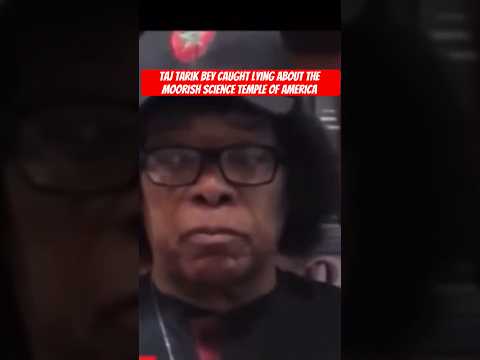 Taj Tarik Bey caught lying about the MSTA #Moors #nobledrewali