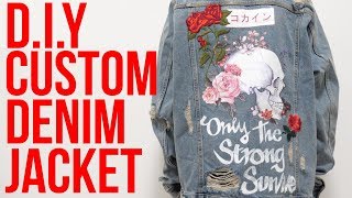 DIY CUSTOM A DENIM JACKET!