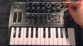 MicroBrute bass patch "I feel love" (Donna Summer)