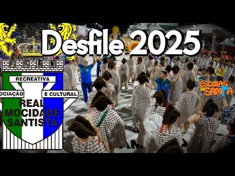 DESFILE Real Mocidade Santista 2025 - Carnaval de SANTOS #BotaOFone #PioneiroNoVídeoDosBreques