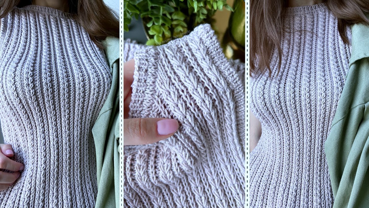 My Summer Knit Top Reveal – Just Look at That Texture! 💜🌿