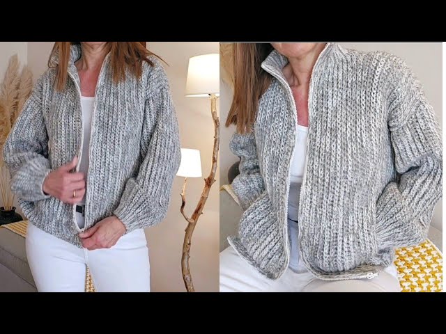 Жакет или кардиган крючком.