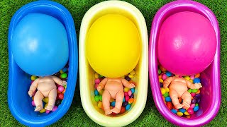 Rainbow Satisfying Video l ASMR Mixing Candy &
