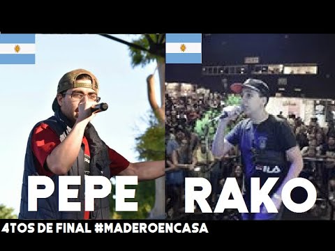 PEPE P.TRASEROS vs RAKO | 4tos | #MADEROENCASA - Madero Free 04/20