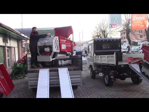 MOTOCARRIOLA CINGOLATA ROTAIR RAMPICAR R100 HONDA DUMPER AUTOCARICANTE JOYSTICK PRECISIONE Giordano