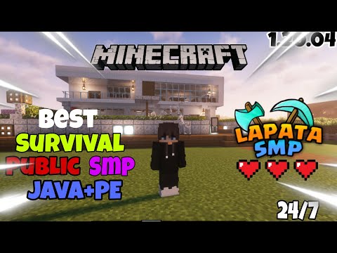 EPIC 24/7 Minecraft SMP FREE JOIN! JAVA + BEDROCK