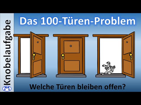 The 100-door problem - Which doors remain open?