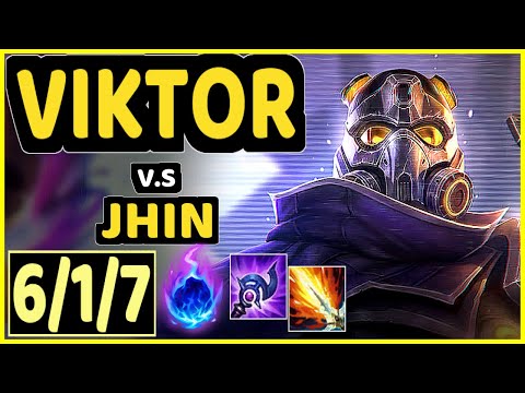 FENIX (VIKTOR) vs JHIN - 6/1/7 KDA BOTTOM ADC GAMEPLAY - NA Ranked GRANDMASTER