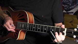 Train I Ride - Acoustic Slide Guitar Lesson - Mississippi Fred McDowell