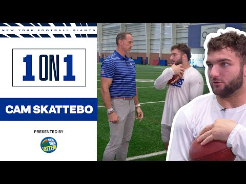 Cam Skattebo 1-on-1 with Shaun O'Hara | New York Giants