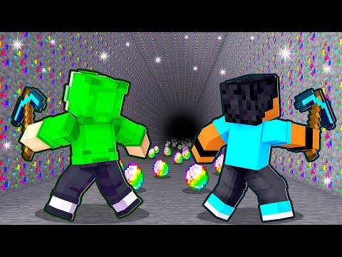 Entrei no Servidor de MINERAR pra FRENTE no Minecraft