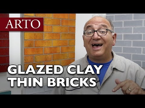 Ceramic glazed thin bricks