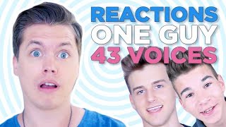 THIS PISSES ME OFF - Reacting to One Guy, 43 Voices Reactions
