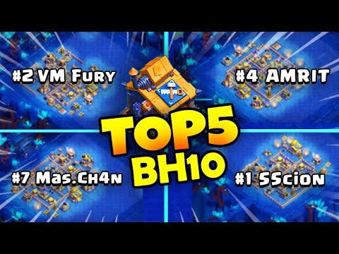 NEW TOP 5 BH10 Trophy Bases Copy Link at +7320 | BEST BUILDER HALL 10 Base, Clash of Clans