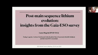 Laura Magrini • Post-main sequence lithium evolution: insights from the database of open clusters