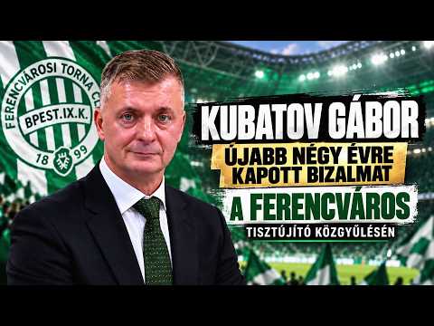 Kubatov Gábor újabb négy évre kapott bizalmat a Ferencváros tisztújító közgyűlésén- HírTV