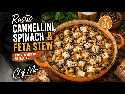 Rustic Cannellini, Spinach & Feta Stew