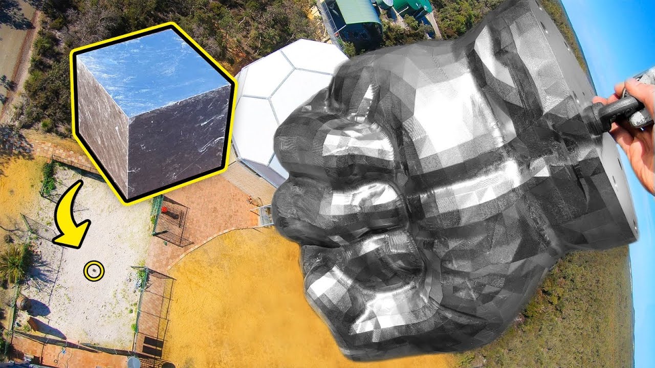 660lbs Steel Fist Vs. UNBREAKABLE 4” Tungsten Cube From 45m!