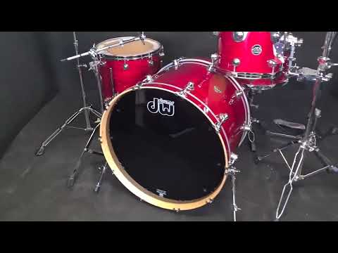 DW Drumset Performance Cherry Stain Schlagzeug USA