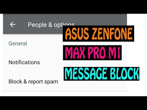 How to block messages on asus zenfone max pro m1||telugu