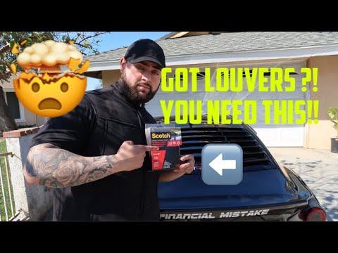 How to install car louvers
