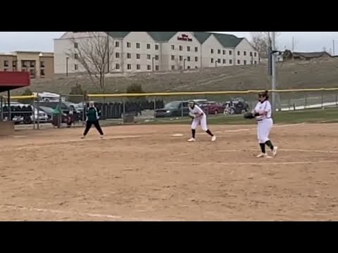 Kelly Walsh’s Aurora Tullock brings the heat (in slow motion) in the Trojans’ game against Green