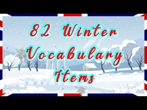 82 Winter Vocabulary Items | English for Adults