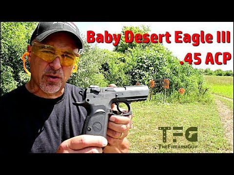 Magnum Research Baby Desert Eagle III .45 ACP Range Review - TheFireArmGuy